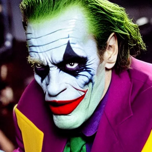 Image similar to Arnold Schwarzenegger as The Joker