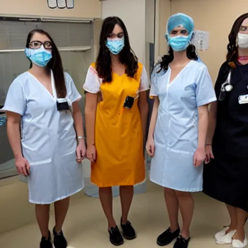 Image similar to nurses wearing plastic dresses