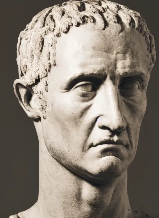 Image similar to a full portrait photo of julius caesar, f / 2 2, 3 5 mm, 2 7 0 0 k, lighting, perfect faces, award winning photography.