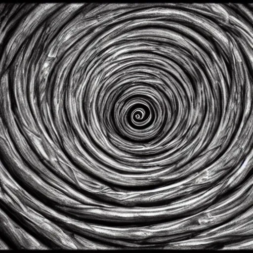 Prompt: spiral, by hr. giger, photorealistic