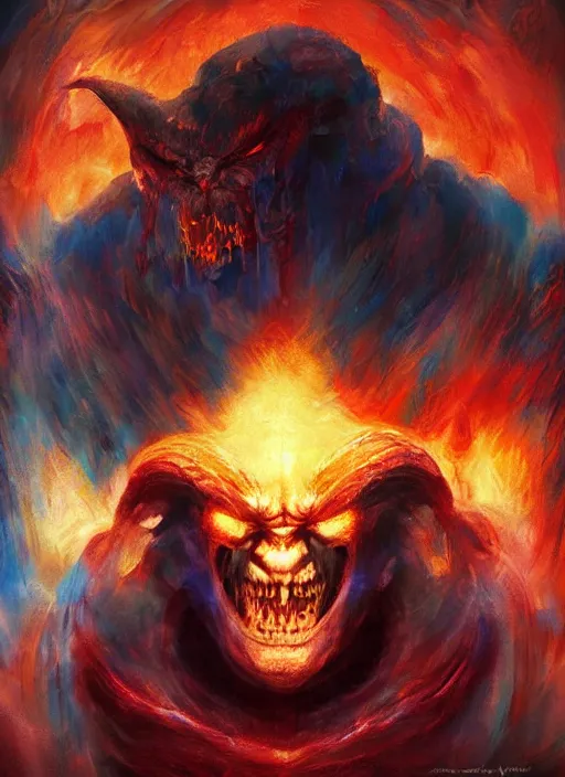 Prompt: balrog, artstation hall of fame gallery, editors choice, # 1 digital painting of all time, most beautiful image ever created, emotionally evocative, greatest art ever made, lifetime achievement magnum opus masterpiece, the most amazing breathtaking image with the deepest message ever painted, a thing of beauty beyond imagination or words