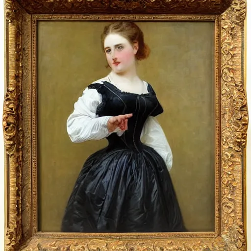 Prompt: photo of young woman by arthur john elsley