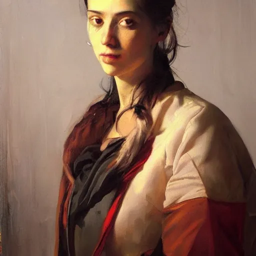 Image similar to oil on canvas portrait by hyacinthe rigaud Greg rutkowski