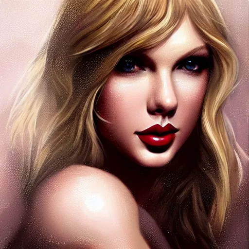 Image similar to portrait of taylor swift by charlie bowater