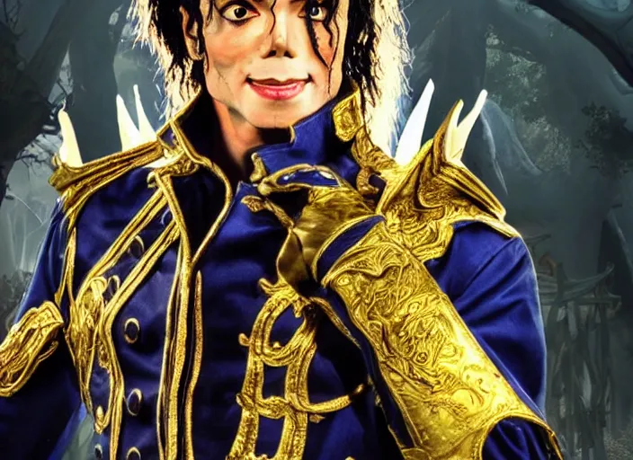 Image similar to michael jackson as anduin in world of warcraft