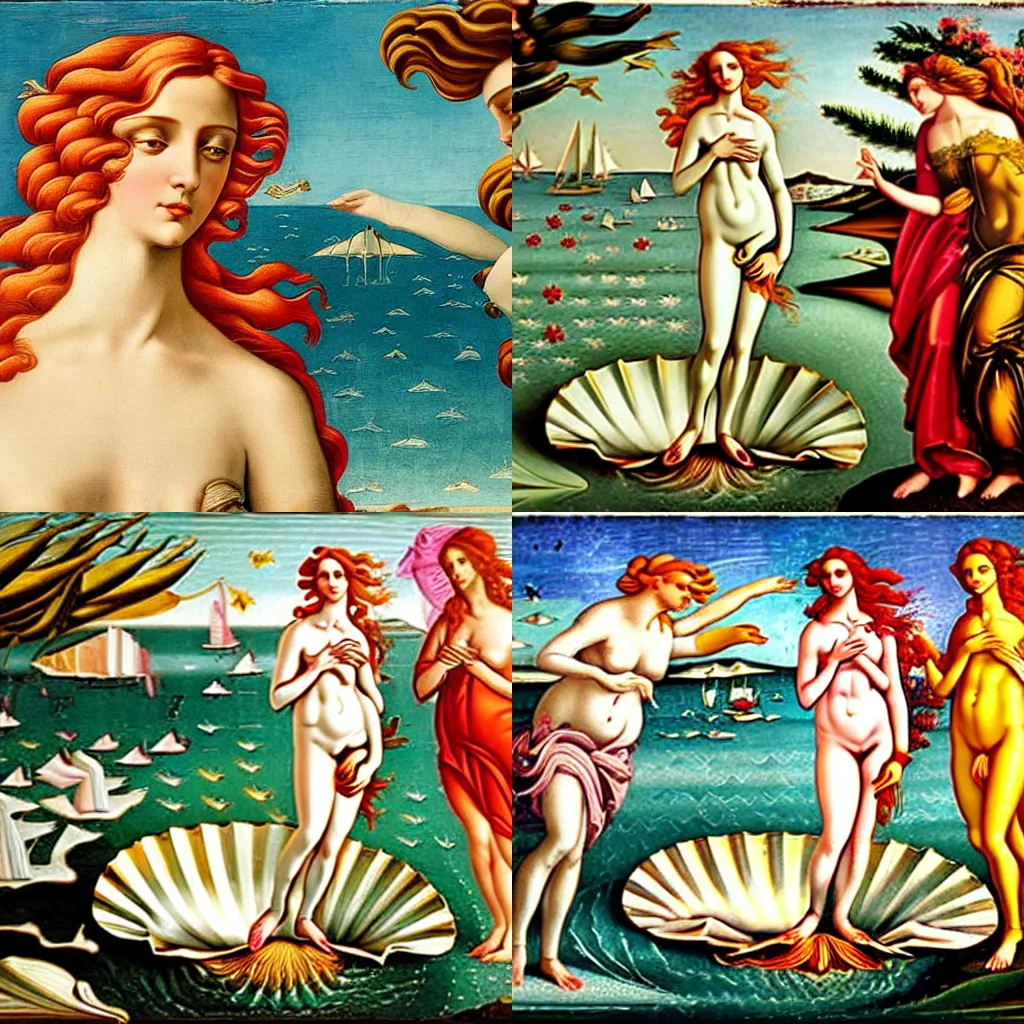 Prompt: birth of venus