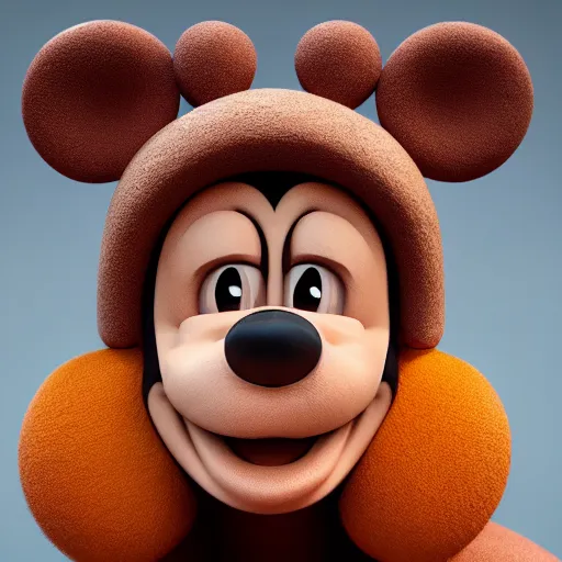 Image similar to the [ face of a [ [ person ] ]!! ]!!! who looks like ( ( ( mickey mouse ) ) ), trending on unsplash, zbrush contest winner, [ 4 k photorealism ]!!, shot by jimmy nelson!!