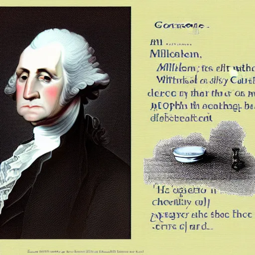 Image similar to george washington drinking milk directly from the carton