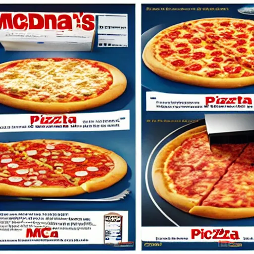 Image similar to mcdonalds pizza advertisement, award winning photography