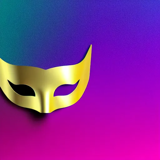 Prompt: party mask, silky texture, gradient, logo, aesthetic, 4 k, hd