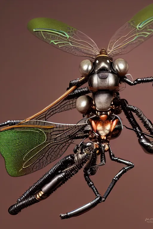 Prompt: a macro photograph of a pixar bio - mech cyborg dragonfly by adam gor, by javier ruperez, by ellen jewett, 8 k