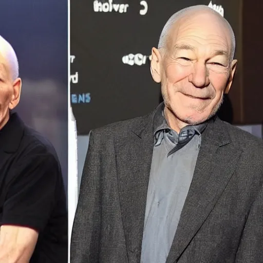 Image similar to patrick stewart mixed with ian mckellen