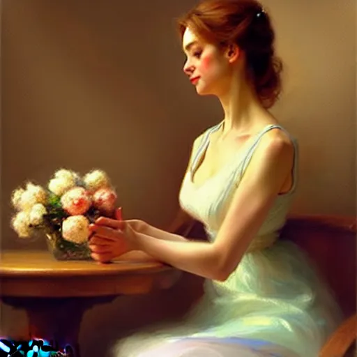 Prompt: The faithful wife by Vladimir Volegov