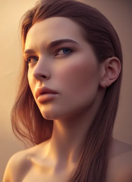 Prompt: portrait of a gorgeous young woman in the style of stefan kostic, octane render, realistic photo, sharp focus, 8k high definition, insanely detailed, intricate, elegant