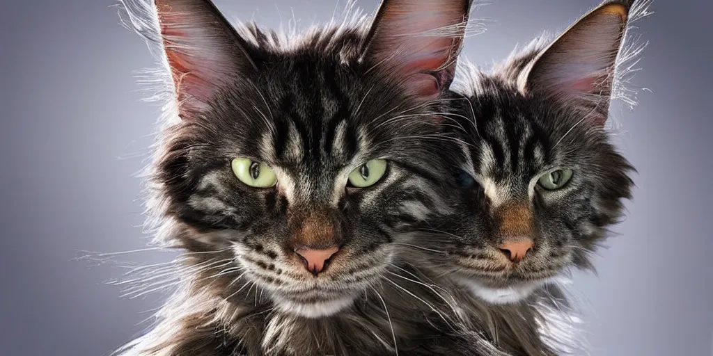 Image similar to a 3 d rendered movie still a robotic maine coon cat scanner. a cat scan. science fiction blockbuster movie from the future, imax 7 0 mm. the mandalorian ( american space western television series )