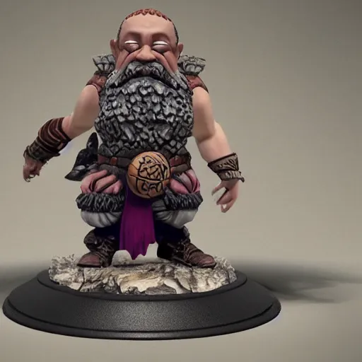 Image similar to fantasy dwarf with basketball skin