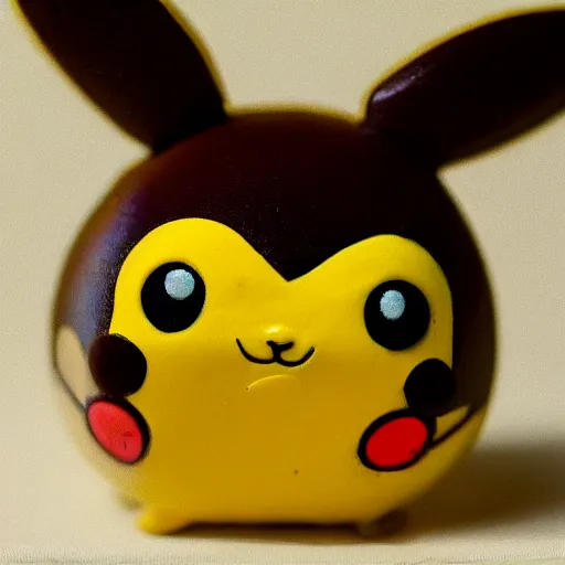 Prompt: pikachu made of chocolate
