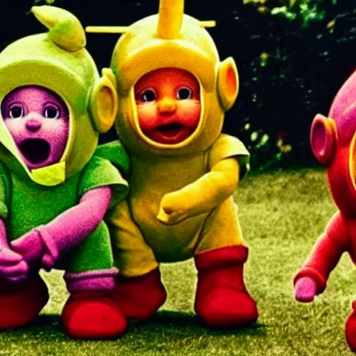 Image similar to teletubbies swat a mafia family