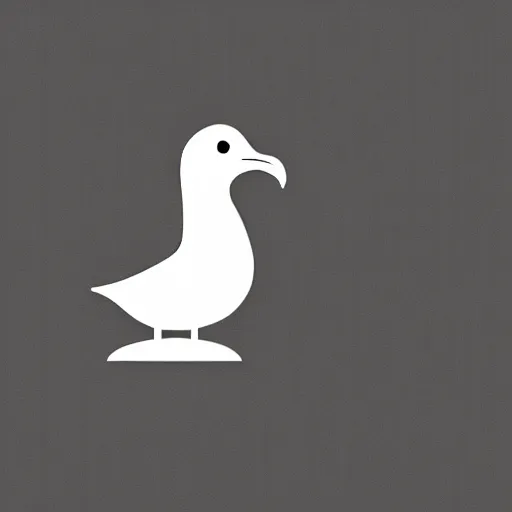 Prompt: a logo of a seagull at a podcast