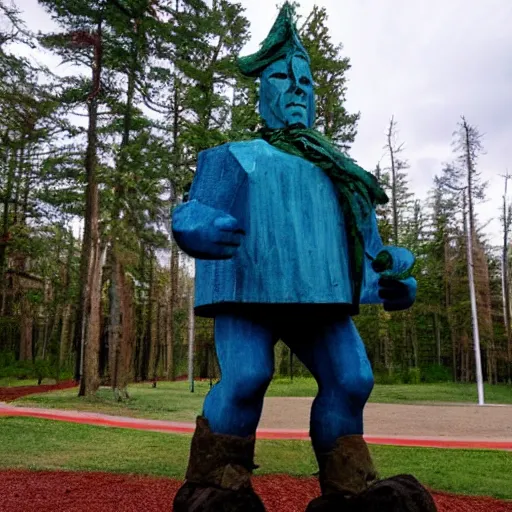 Prompt: Paul Bunyan runs for president