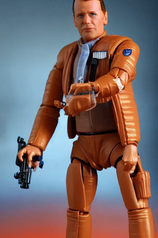 Prompt: 8 k high definition, 1 9 8 0 kenner style action figure, full body, highly detailed, science fiction, photorealistic