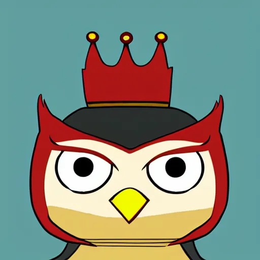 Image similar to king from the owl house series, 2 d animation