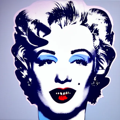 Prompt: an Andy warhol painting of artificial intelligence generated art
