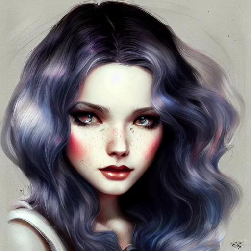 Image similar to teen girl, snow white hair, gorgeous, amazing, elegant, intricate, highly detailed, digital painting, artstation, concept art, sharp focus, illustration, art by Ross tran