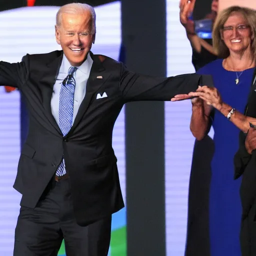 Image similar to joe biden t - posing at the dnc