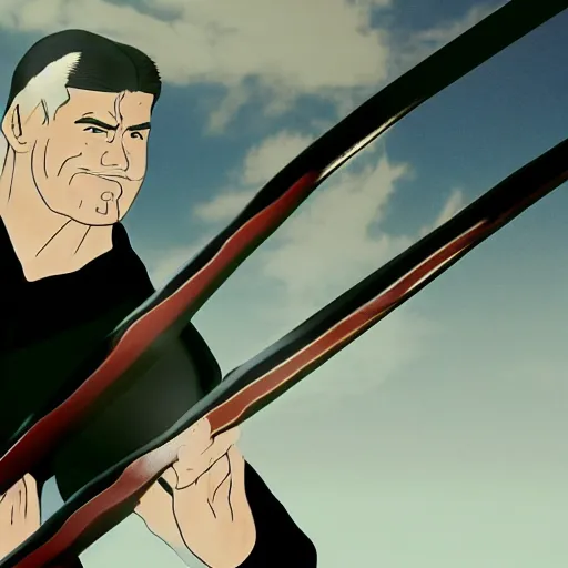 Prompt: simon cowell committing seppuku, anime style, gorgeous lighting, unreal engine