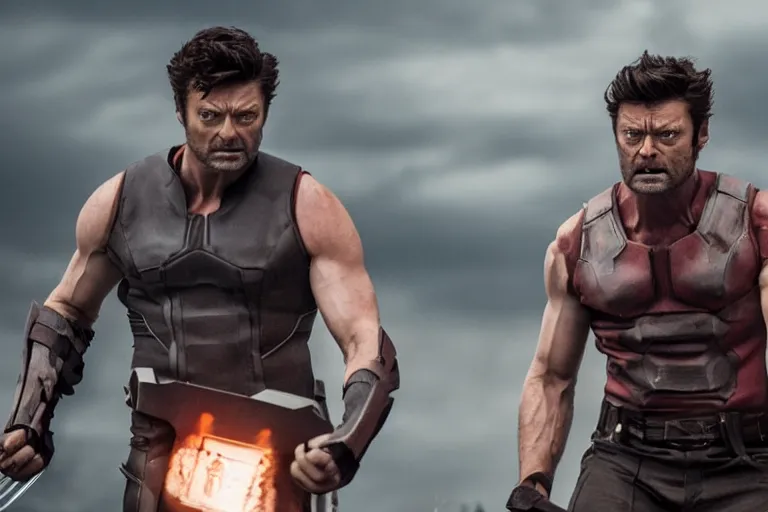 Prompt: film still of 1 Karl Urban as wolverine in new X-men movie, 4k