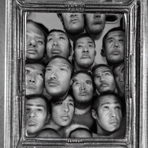 Image similar to selfie, 5 men, highly detailed face, 3 5 mm photograph