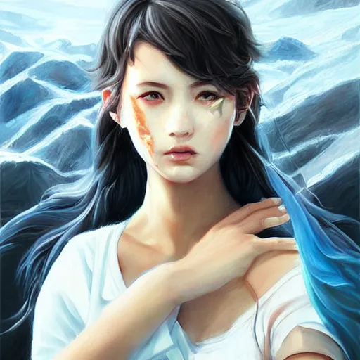 Image similar to a beautiful painting representative of the art style of artgerm and wlop and michael bay