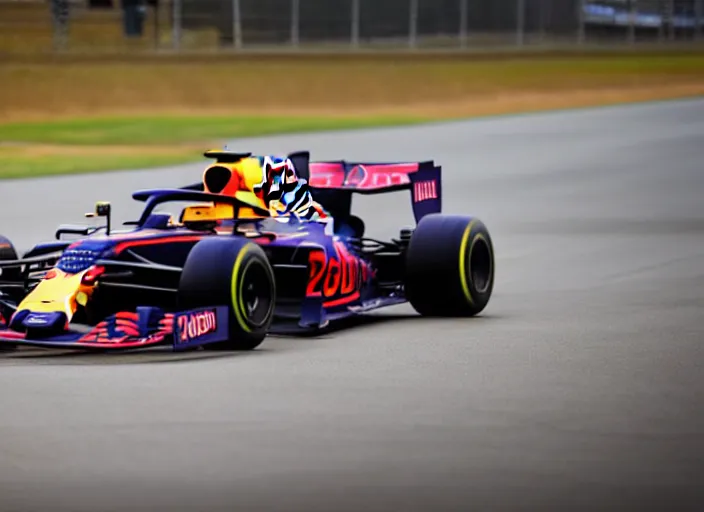 Image similar to live action photo of the 2 0 2 1 f 1 redbull car,, 8 k, hdr, sports photography