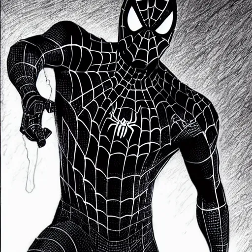 Black suit Spider-Man illustration by Tom Reilly (2020) - Symbiote, in  George H's [Marvel] SPIDER-MAN / VENOM - Commissions / Sketches Comic Art  Gallery Room