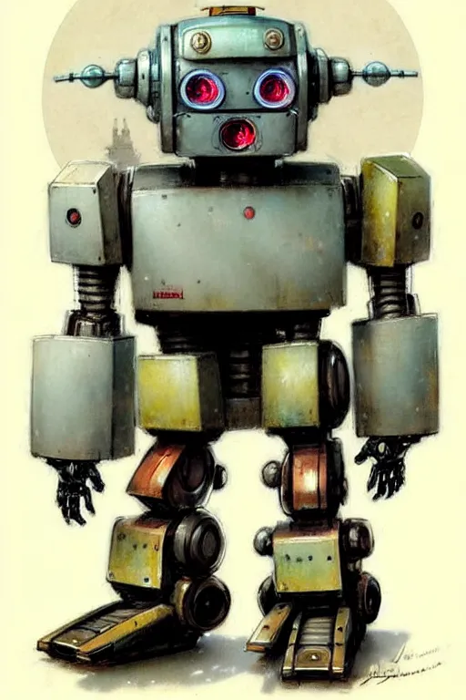 Image similar to ( ( ( ( ( 1 9 5 0 s robot knome mecha. muted colors. ) ) ) ) ) by jean - baptiste monge!!!!!!!!!!!!!!!!!!!!!!!!!!!!!!