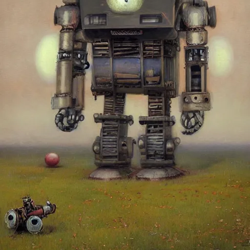 Image similar to huge robot by esao andrews