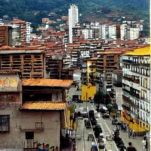 Prompt: colombia en los años 90, fotografia