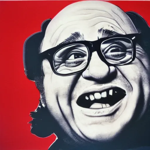 Image similar to danny devito by warhol