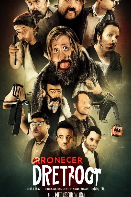 Image similar to poster for a netflix drongo show called drongo, tv show drongo poster