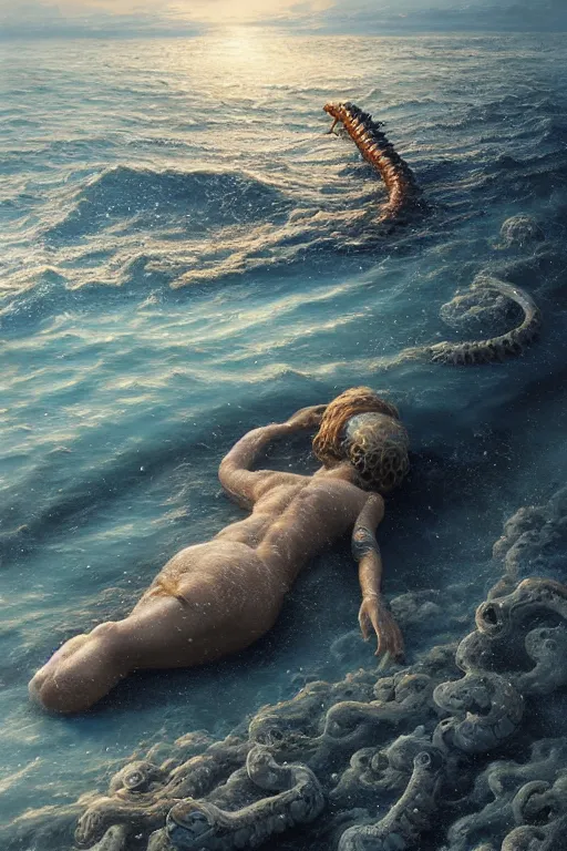 Prompt: breathtaking detailed soft painting of a plank in the sea with electrical seashells and black seahorses, ultramarine skies and burning strand, elegant, highly detailed, artstation, concept art, matte, sharp focus, art by tom bagshaw, and greg rutkowski