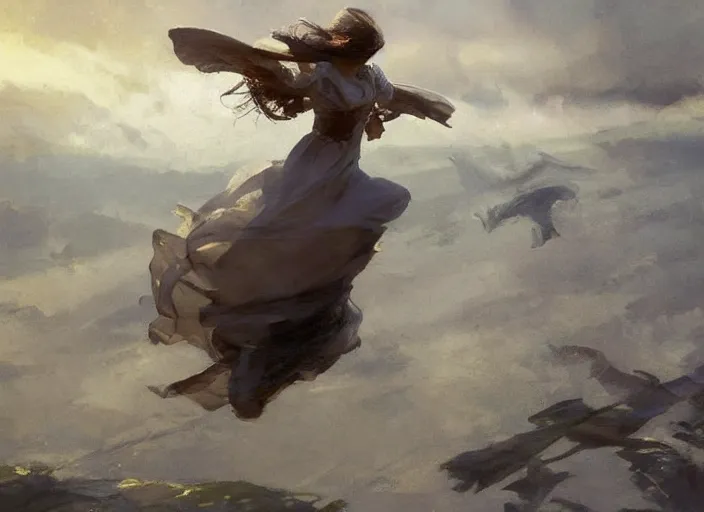 Image similar to oil painting of swift flying, art by anders zorn, wonderful masterpiece by greg rutkowski, beautiful cinematic light, american romanticism by greg manchess, creation by tyler edlin