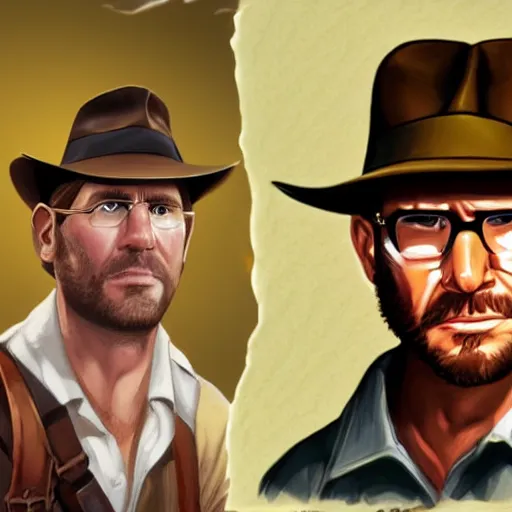 Image similar to Dan Ryckert as Indiana Jones, Portrait, cinematic, detailed, realistic