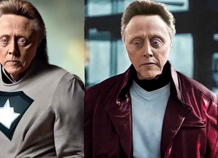 Prompt: Christopher Walken as a superhero in the Marvel cinematic universe