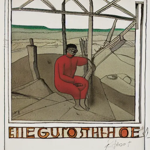 Image similar to an ethnographic object in the style of hugo simberg, 1 8 9 6