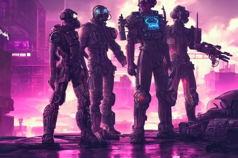 Prompt: fallout new vegas, cyberpunk vapor wave glitch wave art, 4k digital illustration by artgerm, wlop, Andrei Riabovitchev, Marc Simonetti, yoshitaka Amano, artstation, 8k resolution, soft focus