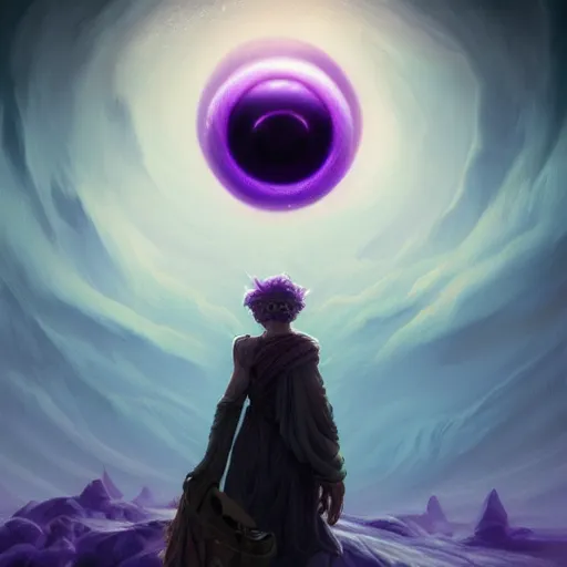 Prompt: epic portrait an giant eyeball with giant arms watching the purple foggy dark landscapes, sand, purple dark foggy sky, digital painting, artstation, concept art, soft light, hdri, smooth, sharp focus, illustration, fantasy, intricate, elegant, highly detailed, D&D, matte painting, in the style of Greg Rutkowski and Alphonse Mucha and artemisia, 8k, highly detailed, jurgens, rutkowski, bouguereau, pastoral, rustic, georgic