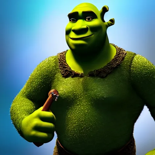 Image similar to shrek as james bond action figures, unreal engine, high resolution