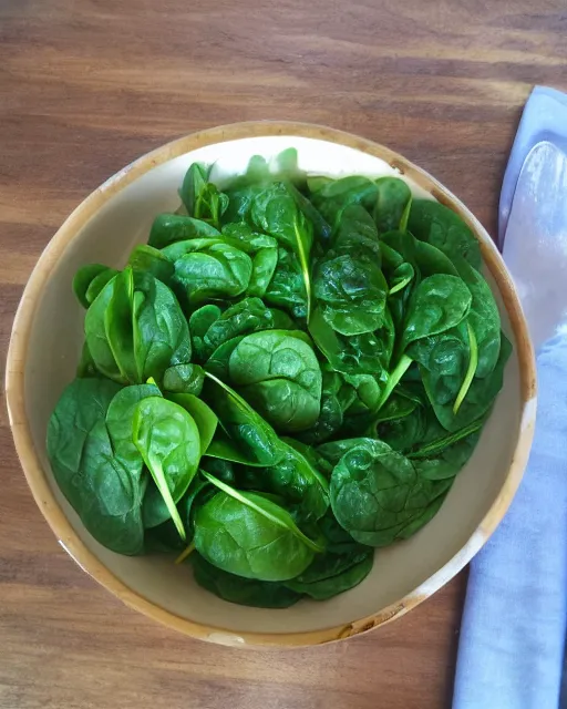 Prompt: today i had spinach for lunch
