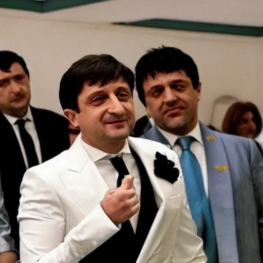 Prompt: Zelenskiy as Tony Montana